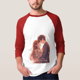 Romantic Anime Couple - Valentine's Day Aesthetic T-Shirt