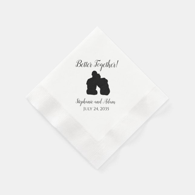Romantic Better Together Wedkins Serviette (Ecke)