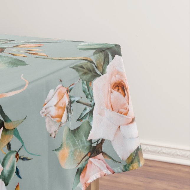 Romantic Blossom Haven Tischdecke (Beispiel)