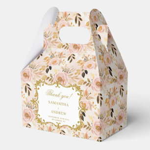 Romantic Blush Gold Boho Gastgeschenk Hochzeit Dan Geschenkschachtel