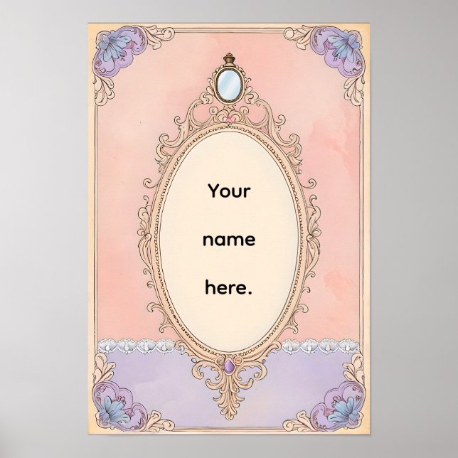 Romantic Blush Vanity Poster (Vorne)