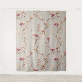 Romantic Botanical Wall Tapestry – Heart Blossom Wandteppich