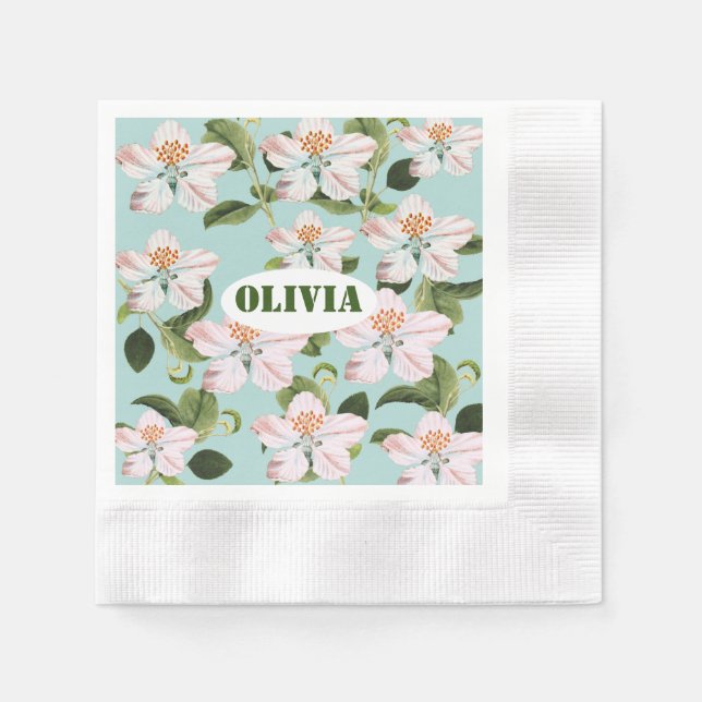 Romantic cherry blossom  serviette (Vorderseite)