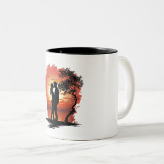 Romantic Coffee Mug for Couples Zweifarbige Tasse