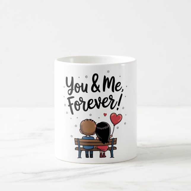 Romantic Couple Coffee Cup Kaffeetasse (Mittel)