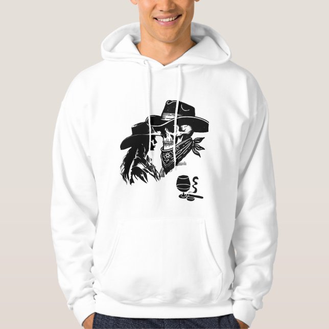 Romantic Cowboy and Cowgirl Design - Wilder Westen Hoodie (Vorderseite)