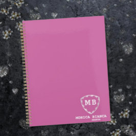 Romantic Custom initials monogram anniversary Planer