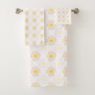 Romantic Daisies Ditsy floral Muster Trendy Bath Badhandtuch Set