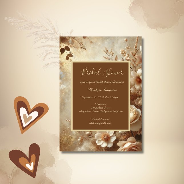 Romantic Dreamy Floral Brautparty Einladung (Von Creator hochgeladen)