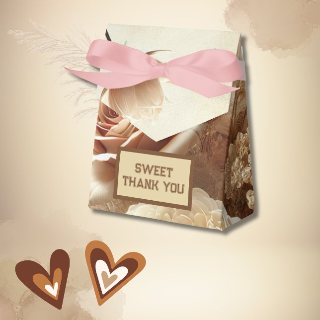 Romantic Dreamy Floral Wedding danke Geschenkschachtel (Von Creator hochgeladen)