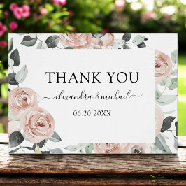 Romantic Dusty Pink Floral Wedding Vielen Dank