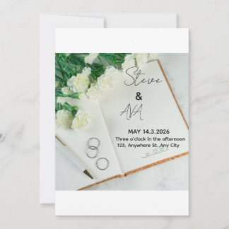 Romantic Elegant Wedding Invitation | Soft & Timel Einladung