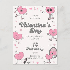 ​Romantic Every Day is Valentine's Custom Greeting Feiertagspostkarte