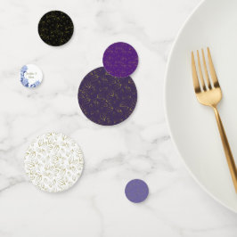 Romantic Field purple Flowers Konfetti