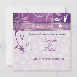 Romantic Floral wedding invitation Einladung