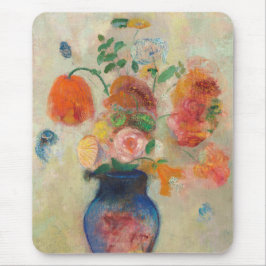 Romantic Flowers Bouquet - Odilon Redon Mousepad