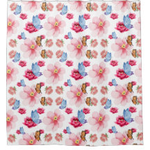 Romantic flowers in English cottage garden