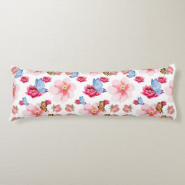 Romantic flowers in English cottage garden Seitenschläferkissen
