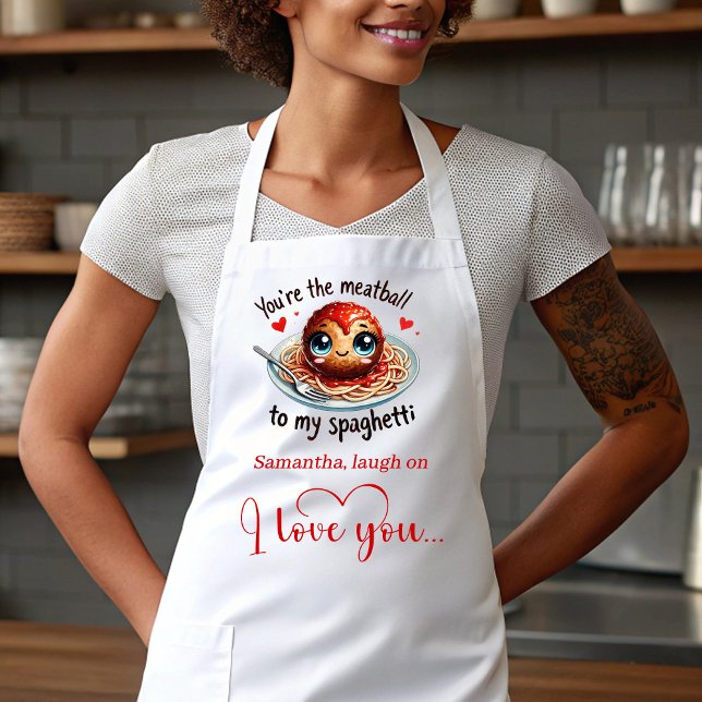 Romantic Funny Food Valentine Apron Personalized Schürze (Romantic Funny Food Valentine Apron Personalized)