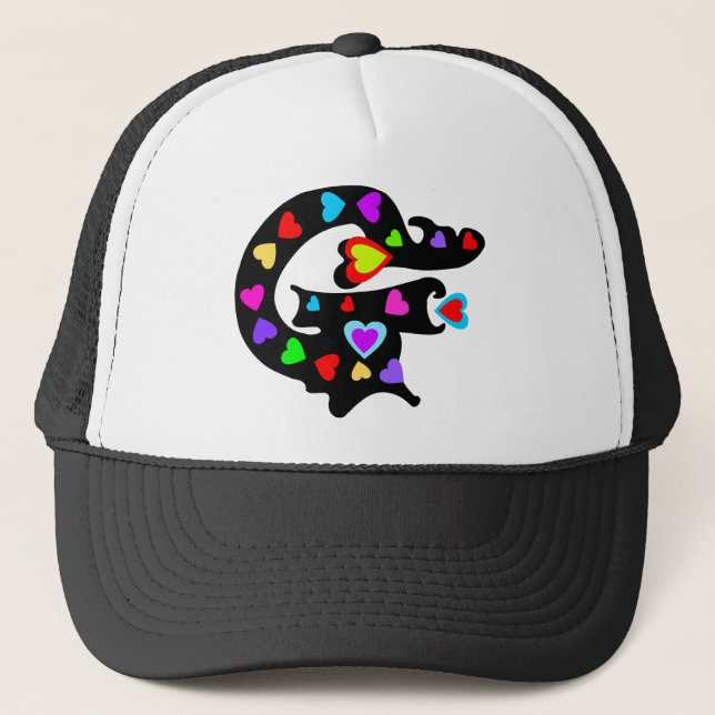 □" Romantic G Stylish Trucker Hat ╝" Truckerkappe (Vorderseite)