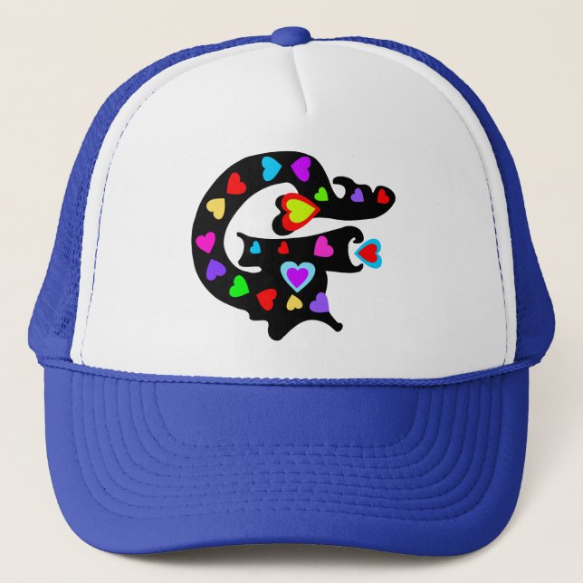 □" Romantic G Stylish Trucker Hat ╝" Truckerkappe (Vorderseite)