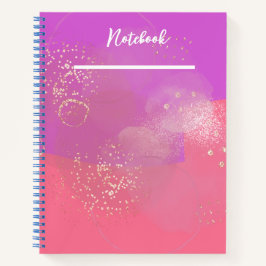 Romantic glitter pink art notizbuch