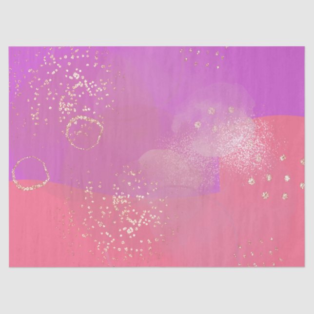 Romantic glitter pink art seidenpapier (Vorderseite)