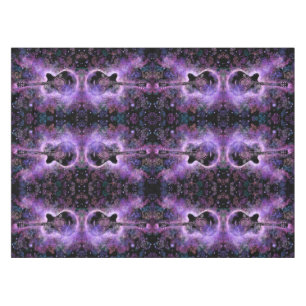 Romantic Guitar Music Tablecloth Purple Tischdecke