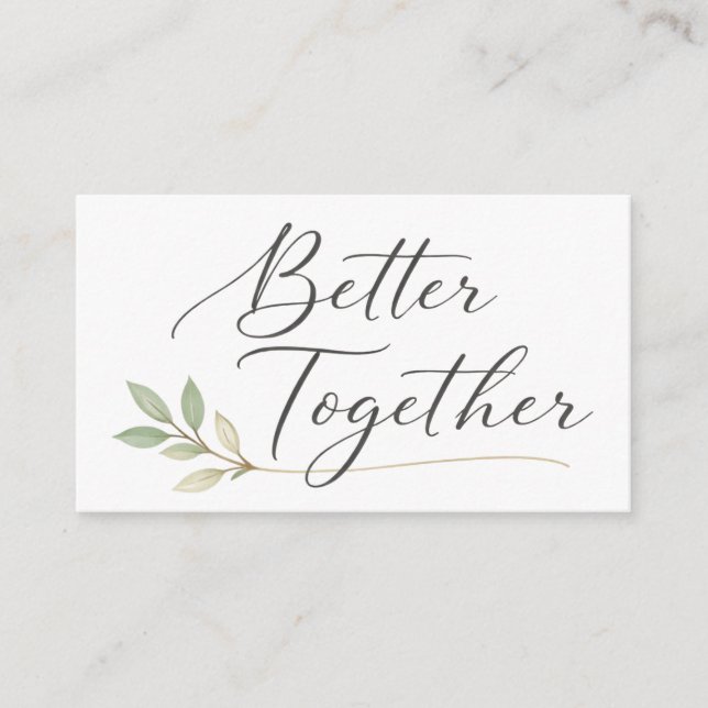 Romantic Handwritten Love Quote Design Begleitkarte (Vorderseite)