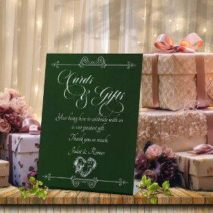 Romantic Heart Cards & Gifts - Smaragd Sockelschild