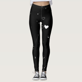 Romantic Heart Pattern Leggings – Perfect Valentin