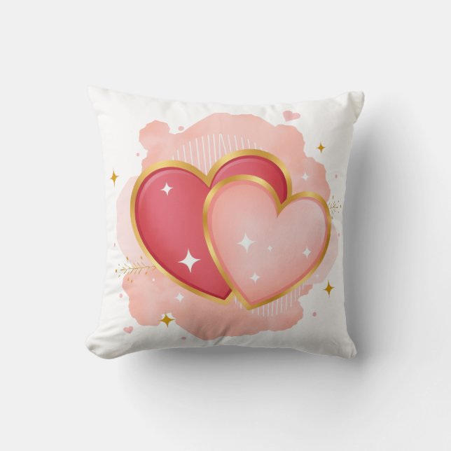 Romantic Heart Pillow design Kissen (Vorderseite)