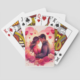 Romantic Hearts Poker Cards Spielkarten