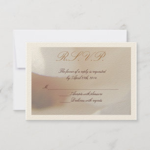 Romantic Ivory Magnolia Wedding RSVP