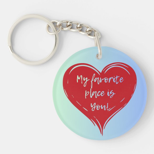 Romantic keychain  schlüsselanhänger (Vorderseite)