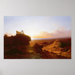 Romantic Landscape, 1860 Poster