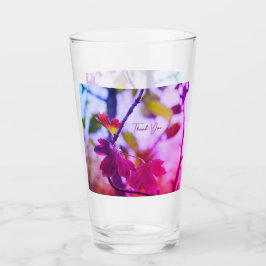 Romantic Leaves Boho – Botanical Fantasy Thank You Glas