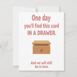 Romantic Love Card for Couples, Valentine’s Gift Feiertagskarte