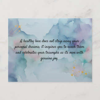 Romantic Love Message Keepsake Card | Safe Haven Q Postkarte