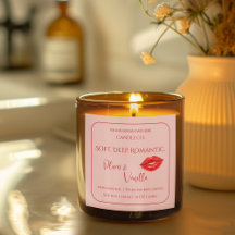 Romantic Luxury Love Design - Velvet Kiss Candle