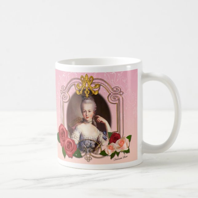 Romantic Marie Antoinette Mug Pink マグカップ Kaffeetasse (Rechts)