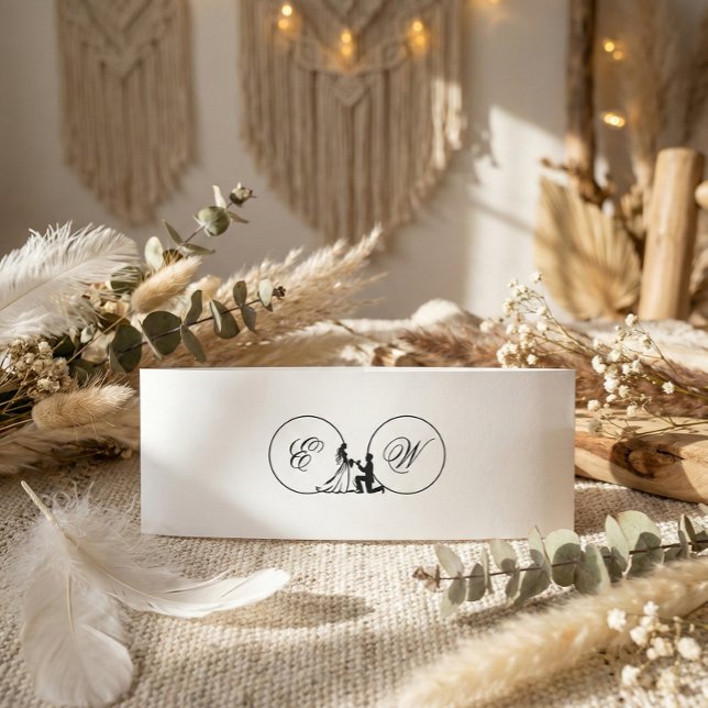 Romantic Monochrome Silhouette Einladungsbanderole (Von Creator hochgeladen)