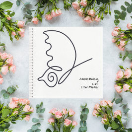 Romantic Neutral Toned Guestbook Notizbuch