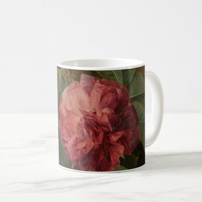 Romantic Old English Roses Kaffeetasse (VorderseiteRechts)