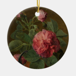 Romantic Old English Roses Keramik Ornament