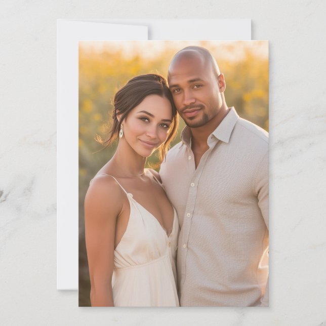 Romantic Photo Einladung (Vorderseite)