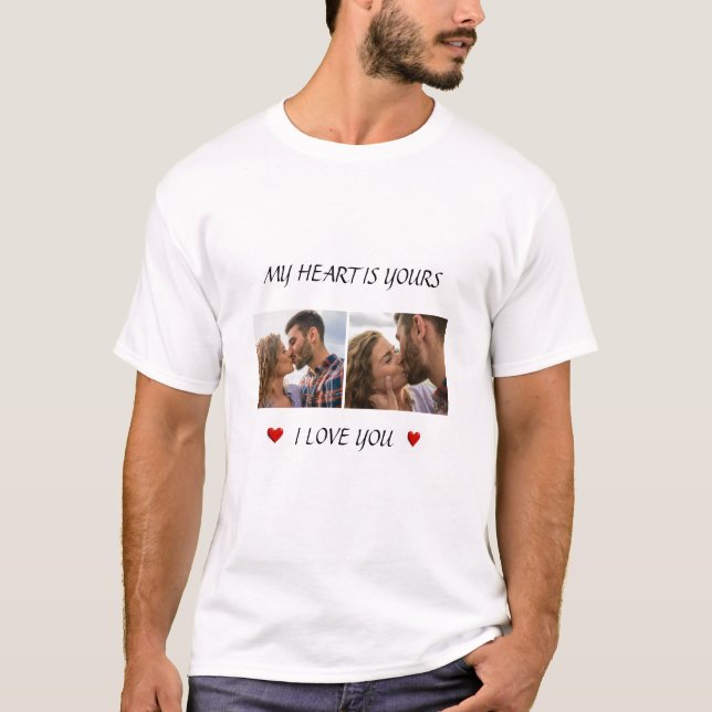 Romantic Photo T-Shirt – Valentine’s Day Gift (Vorderseite)