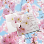 Romantic Pink Cherry Blossoms Bridal Shower Einladung<br><div class="desc">A lovely bridal shower einladung with original fotograph of pincherry blossoms speaks bände of romantic simple elegance & blessings for a new beginning with an exotic touch. All the default text text can be fully customized with your own wordings, and you can change the fontes, sizes, text platzierung & colors...</div>