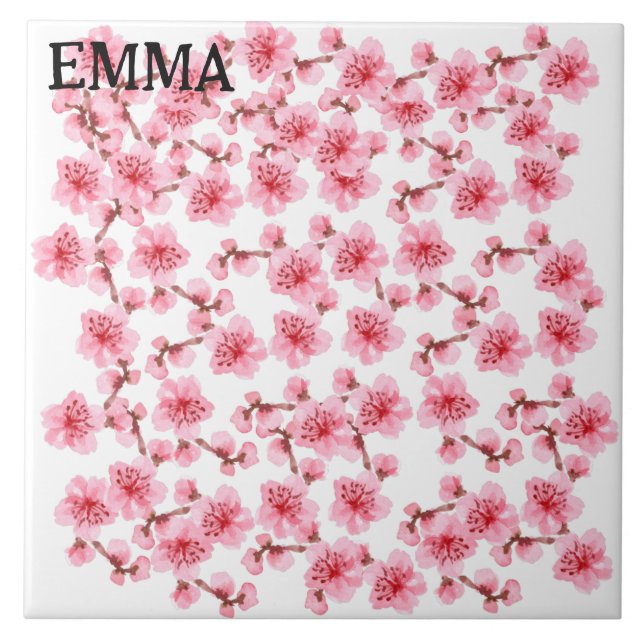 Romantic pink Cherry blosson Fliese (Vorderseite)
