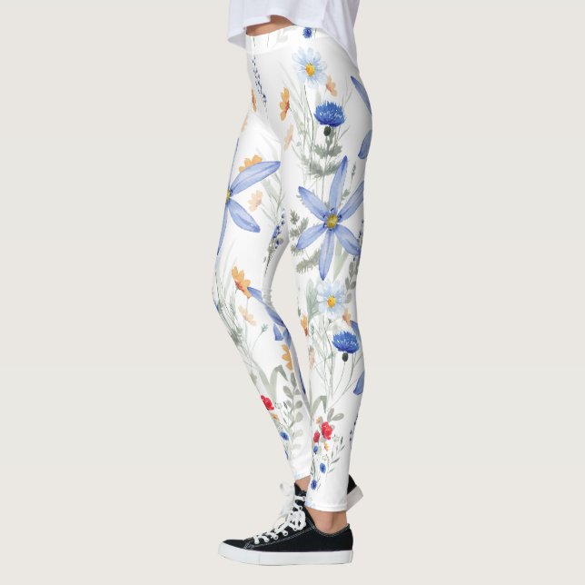 Romantic purple botanical wallpaper leggings (Links)